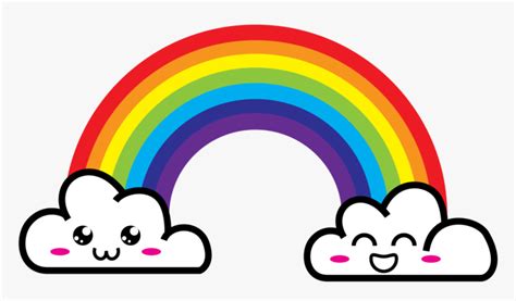 Printable Rainbows With Clouds
